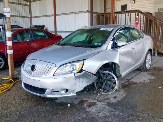 1G4PP5SK6E4135162 - 2014 BUICK VERANO SILVER photo 2