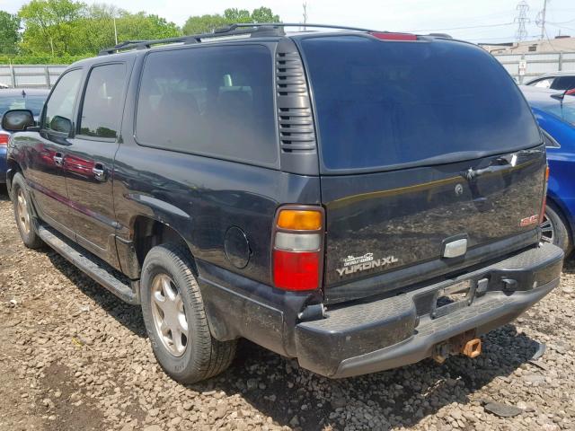 1GKFK66U45J115465 - 2005 GMC YUKON XL D BLACK photo 3