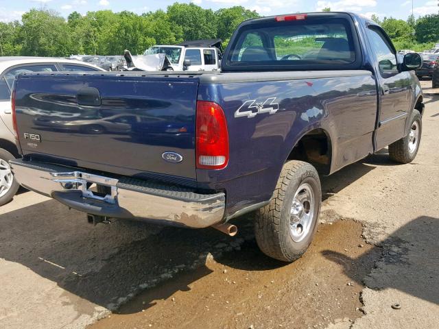 2FTRF18W54CA24040 - 2004 FORD F-150 HERI BLUE photo 4