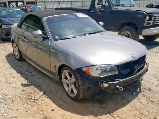 WBAUN1C57BVH83291 - 2011 BMW 128 I GRAY photo 1