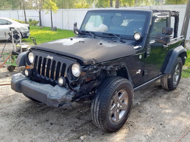 1J4FA24189L738236 - 2009 JEEP WRANGLER X BLACK photo 2