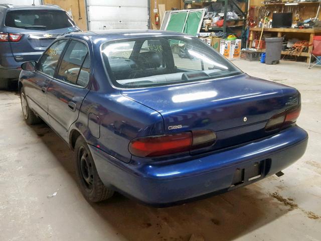 1Y1SK5263VZ409867 - 1997 GEO PRIZM BASE ლურჯი ფოტო 3