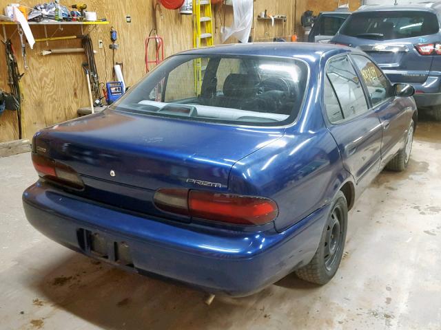 1Y1SK5263VZ409867 - 1997 GEO PRIZM BASE ლურჯი ფოტო 4