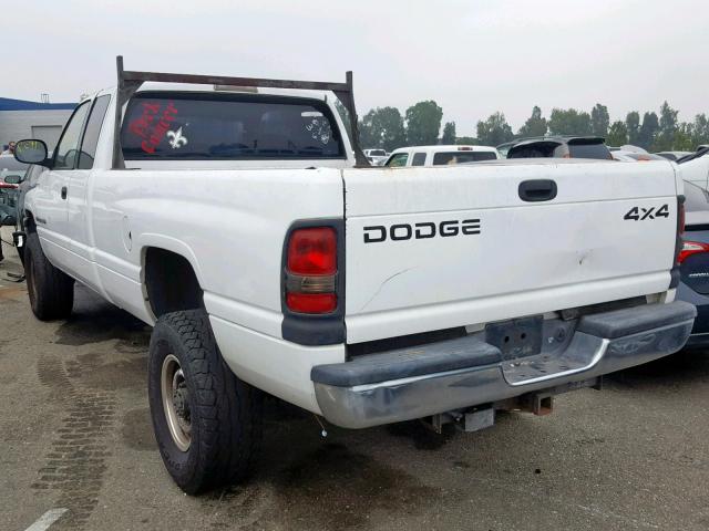 1B7KF23W51J269240 - 2001 DODGE RAM 2500 WHITE photo 3