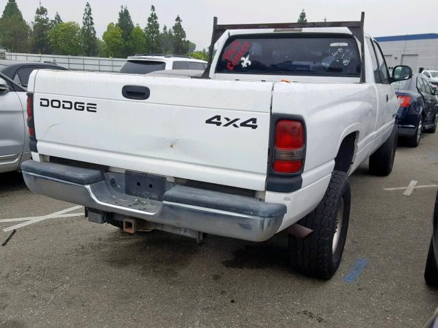 1B7KF23W51J269240 - 2001 DODGE RAM 2500 WHITE photo 4