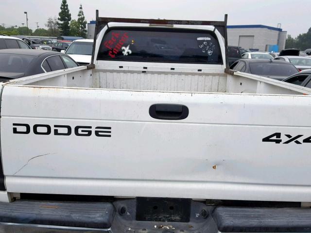 1B7KF23W51J269240 - 2001 DODGE RAM 2500 WHITE photo 9