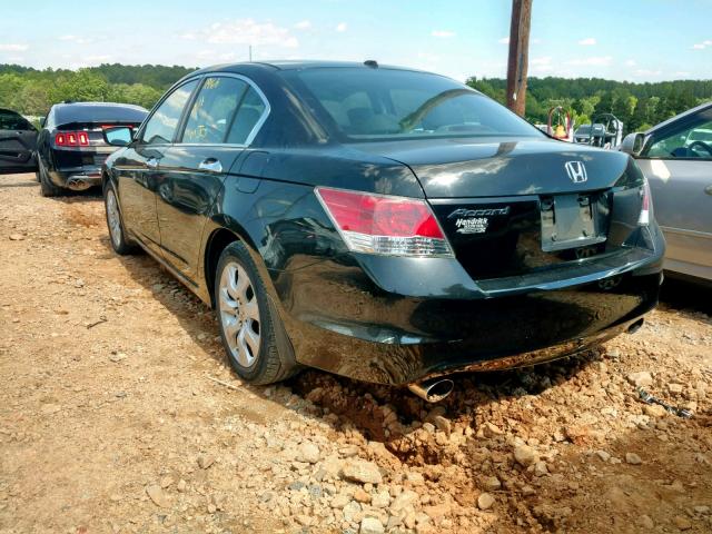 1HGCP3F81AA018995 - 2010 HONDA ACCORD EXL BLACK photo 3