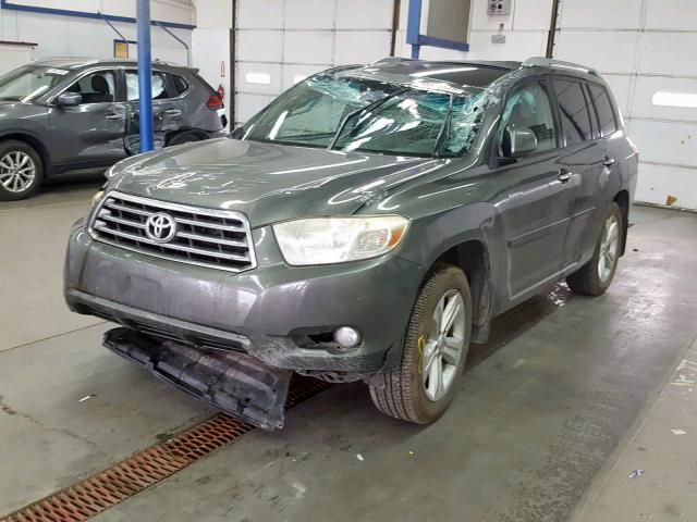 JTEES42A092131701 - 2009 TOYOTA HIGHLANDER GREEN photo 2