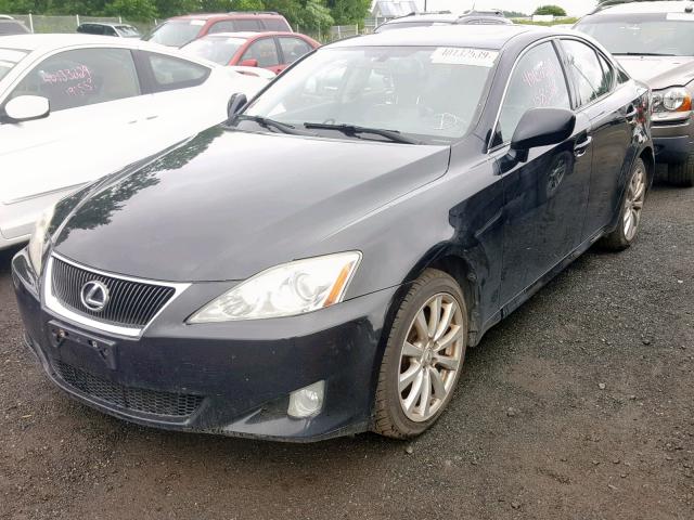 JTHCK262585026084 - 2008 LEXUS IS 250 BLACK photo 2