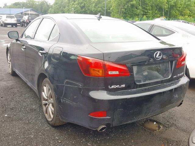 JTHCK262585026084 - 2008 LEXUS IS 250 BLACK photo 3