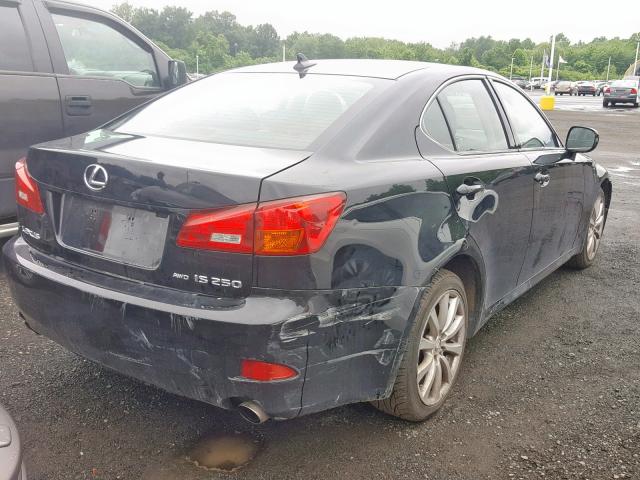 JTHCK262585026084 - 2008 LEXUS IS 250 BLACK photo 4