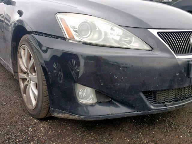 JTHCK262585026084 - 2008 LEXUS IS 250 BLACK photo 9