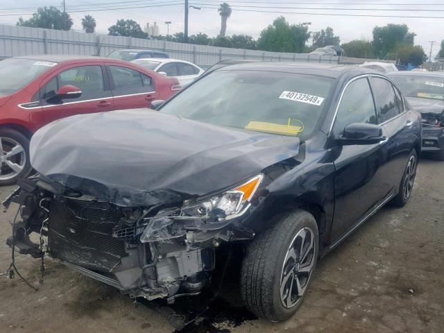 1HGCR3F09GA001469 - 2016 HONDA ACCORD EXL BLACK photo 2