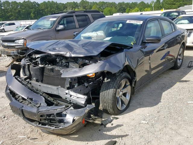 2C3CDXHG5JH125525 - 2018 DODGE CHARGER SX GRAY photo 2