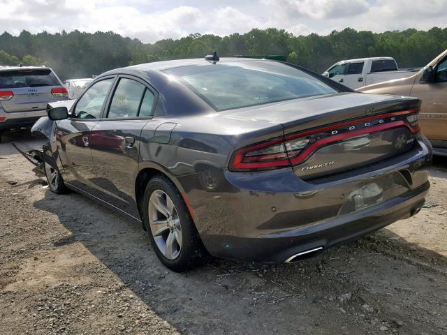 2C3CDXHG5JH125525 - 2018 DODGE CHARGER SX GRAY photo 3