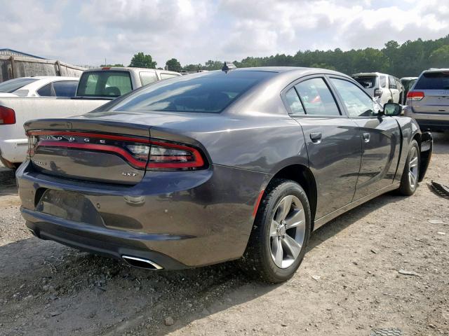 2C3CDXHG5JH125525 - 2018 DODGE CHARGER SX GRAY photo 4