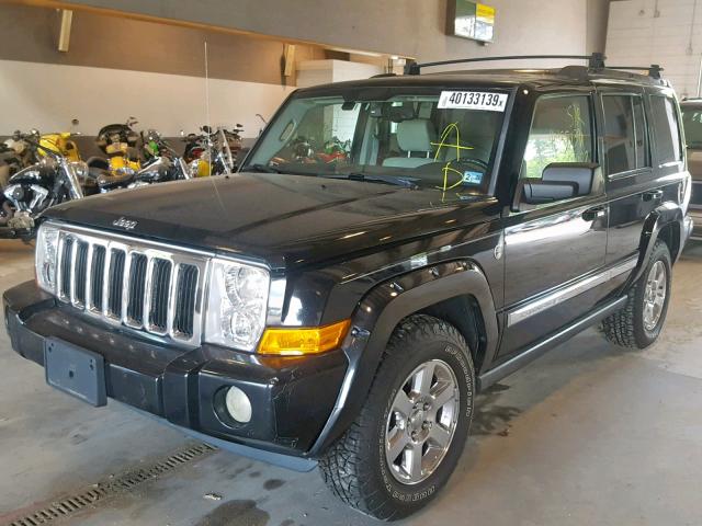 1J8HG58216C367023 - 2006 JEEP COMMANDER BLACK photo 2