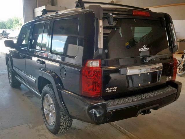 1J8HG58216C367023 - 2006 JEEP COMMANDER BLACK photo 3