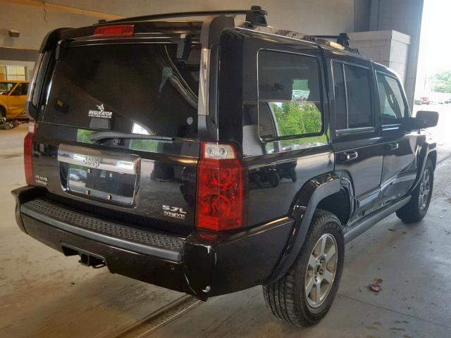1J8HG58216C367023 - 2006 JEEP COMMANDER BLACK photo 4