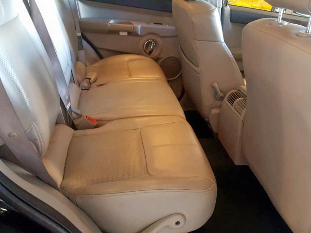 1J8HG58216C367023 - 2006 JEEP COMMANDER BLACK photo 6