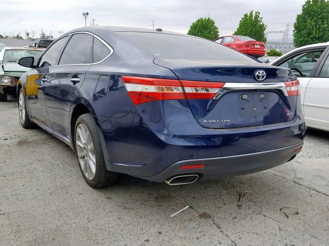 4T1BK1EBXDU075009 - 2013 TOYOTA AVALON BAS BLUE photo 3