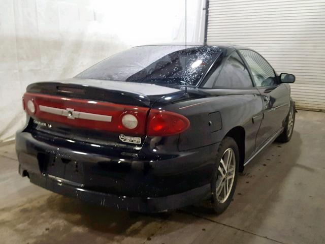 1G1JH14F137327674 - 2003 CHEVROLET CAVALIER L BLACK photo 4