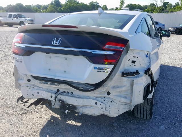 JHMZC5F39JC001658 - 2018 HONDA CLARITY TO WHITE photo 9