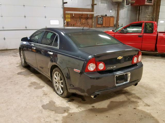 1G1ZE5E78BF159983 - 2011 CHEVROLET MALIBU LTZ BLACK photo 3