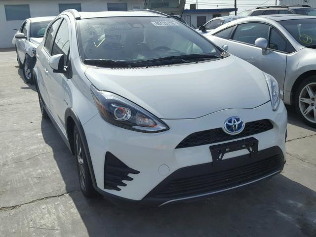 JTDKDTB33J1605969 - 2018 TOYOTA PRIUS C WHITE photo 1