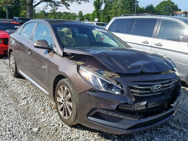 5NPE34AF4FH088408 - 2015 HYUNDAI SONATA SPO GRAY photo 1