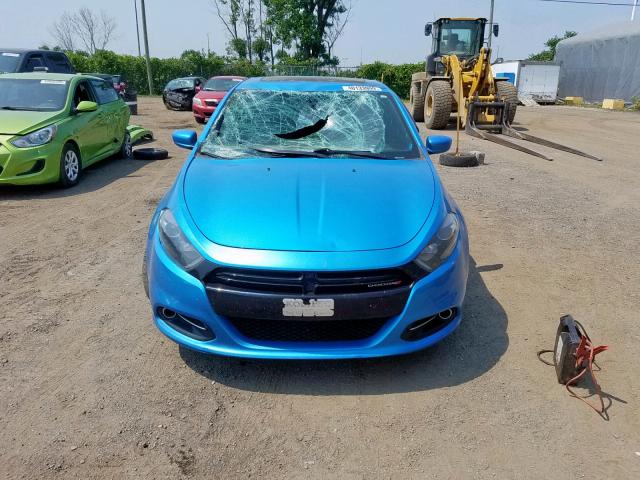 1C3CDFFA8GD823044 - 2016 DODGE DART SXT S BLUE photo 9