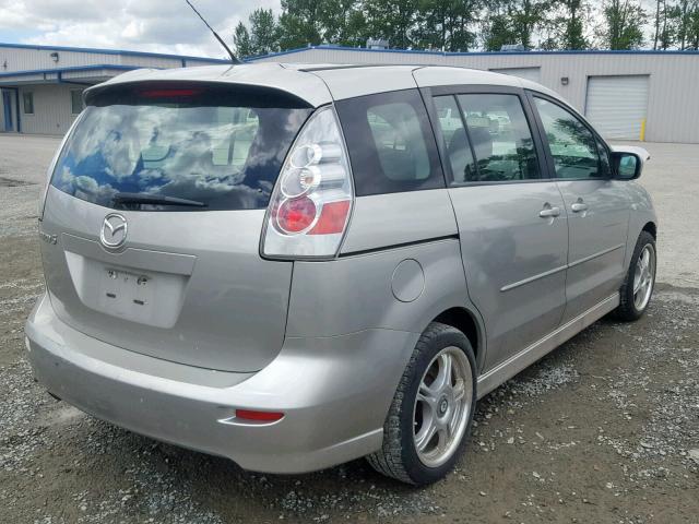 JM1CR293370145992 - 2007 MAZDA 5 SILVER photo 4