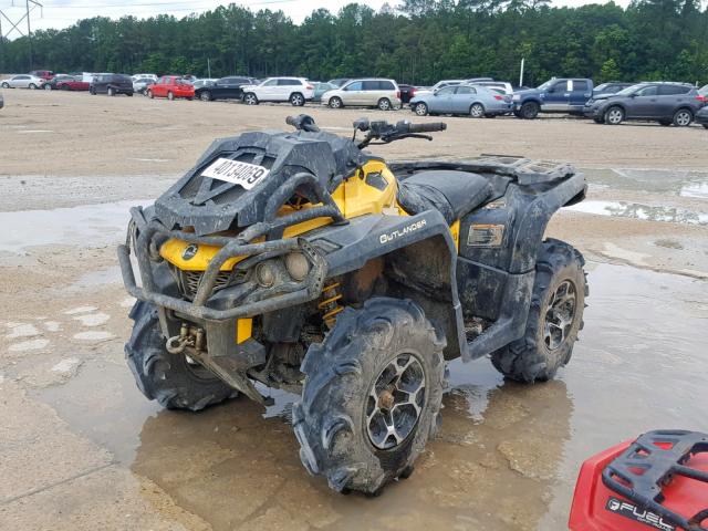 3JBLWLJ1XEJ001556 - 2014 CAN-AM OUTLANDER YELLOW photo 2