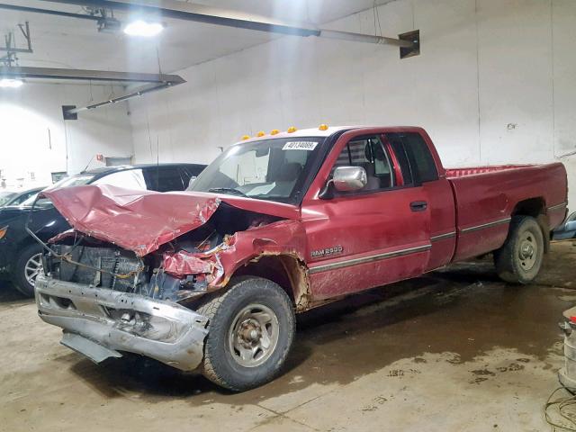 3B7KC23D5VM527725 - 1997 DODGE RAM 2500 RED photo 2