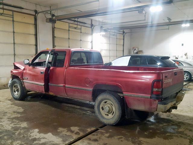 3B7KC23D5VM527725 - 1997 DODGE RAM 2500 RED photo 3