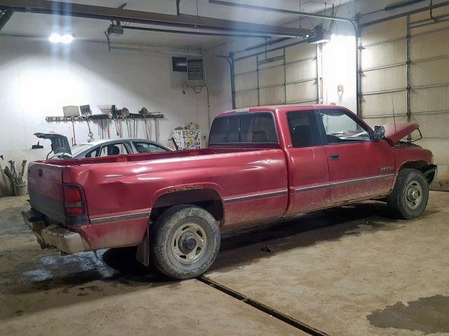 3B7KC23D5VM527725 - 1997 DODGE RAM 2500 RED photo 4