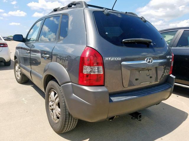 KM8JN12DX8U892981 - 2008 HYUNDAI TUCSON SE CHARCOAL photo 3