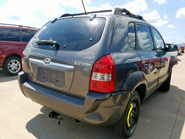 KM8JN12DX8U892981 - 2008 HYUNDAI TUCSON SE CHARCOAL photo 4