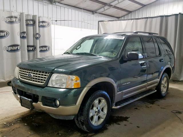 1FMZU64K44UB87778 - 2004 FORD EXPLORER E GREEN photo 2