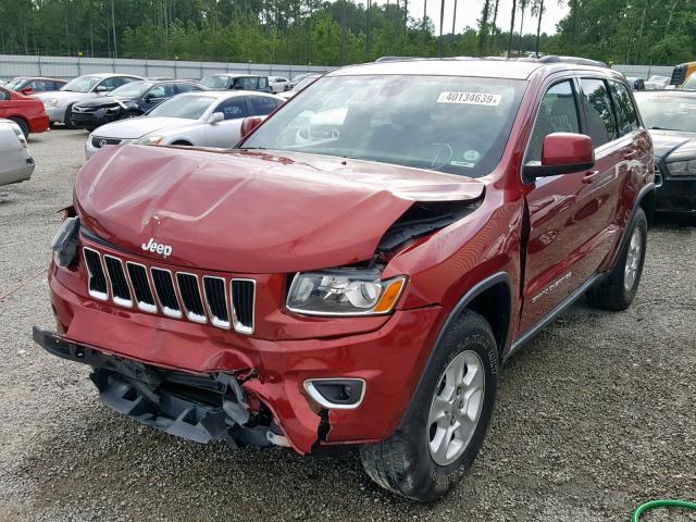 1C4RJEAG2EC225247 - 2014 JEEP GRAND CHER RED photo 2