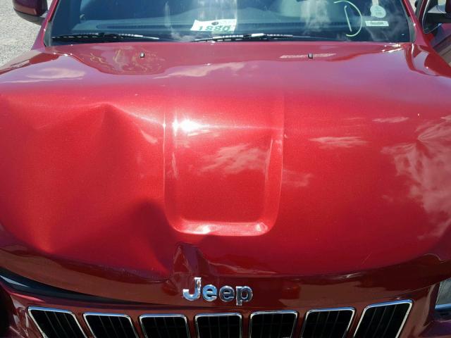 1C4RJEAG2EC225247 - 2014 JEEP GRAND CHER RED photo 7