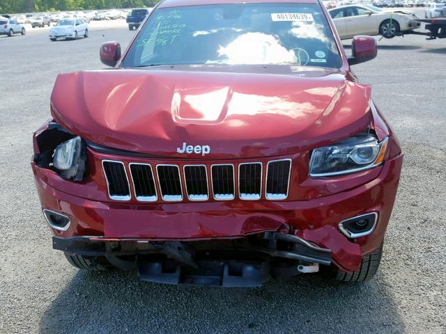 1C4RJEAG2EC225247 - 2014 JEEP GRAND CHER RED photo 9