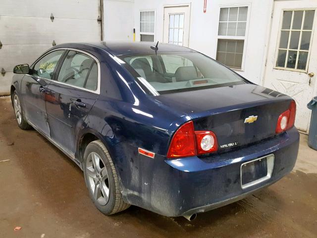 1G1ZC5EB6AF286997 - 2010 CHEVROLET MALIBU 1LT BLUE photo 3