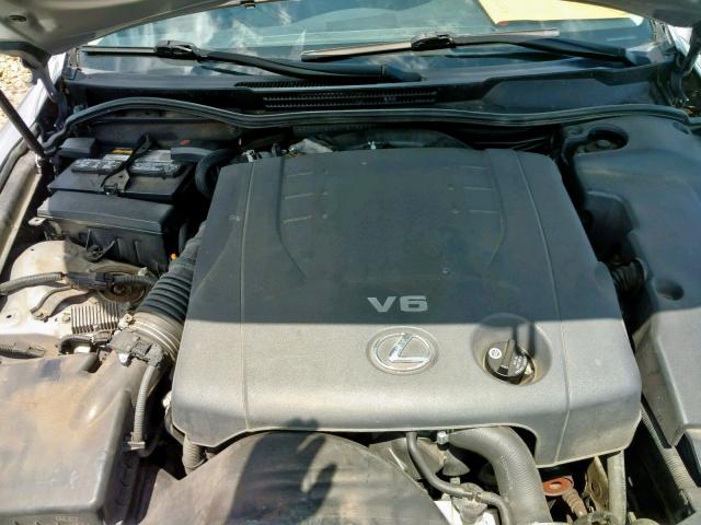 JTHBK262475036387 - 2007 LEXUS IS 250 SILVER photo 7