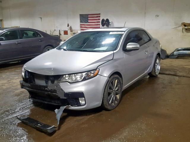 KNAFW6A30B5360408 - 2011 KIA FORTE SX SILVER photo 2