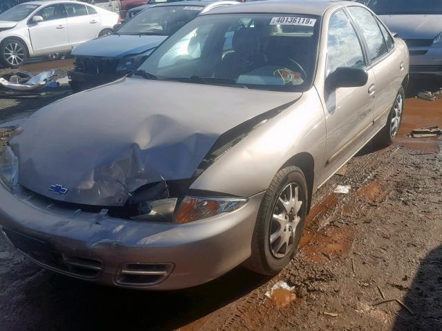 1G1JF524827252100 - 2002 CHEVROLET CAVALIER L GRAY photo 2