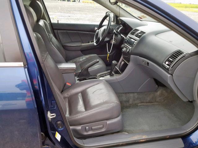 1HGCM66535A024853 - 2005 HONDA ACCORD EX BLUE photo 5