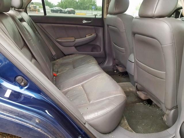 1HGCM66535A024853 - 2005 HONDA ACCORD EX BLUE photo 6