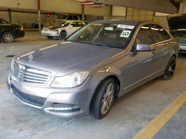 WDDGF4HB7DG097386 - 2013 MERCEDES-BENZ C 250 SILVER photo 2