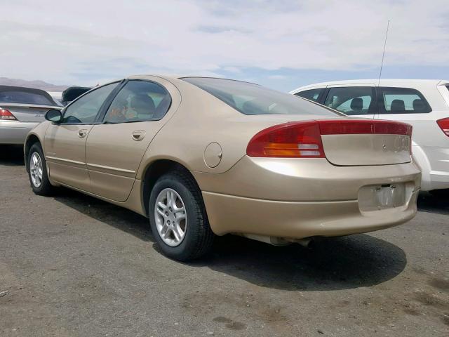 2B3HD46R3XH680259 - 1999 DODGE INTREPID GOLD photo 3